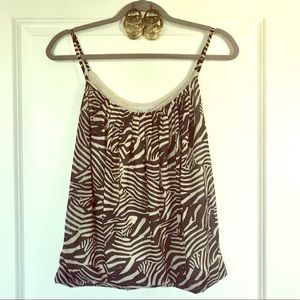 H&M Zebra Print Top